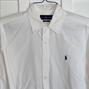 White Ralph Lauren Button Down Shirt